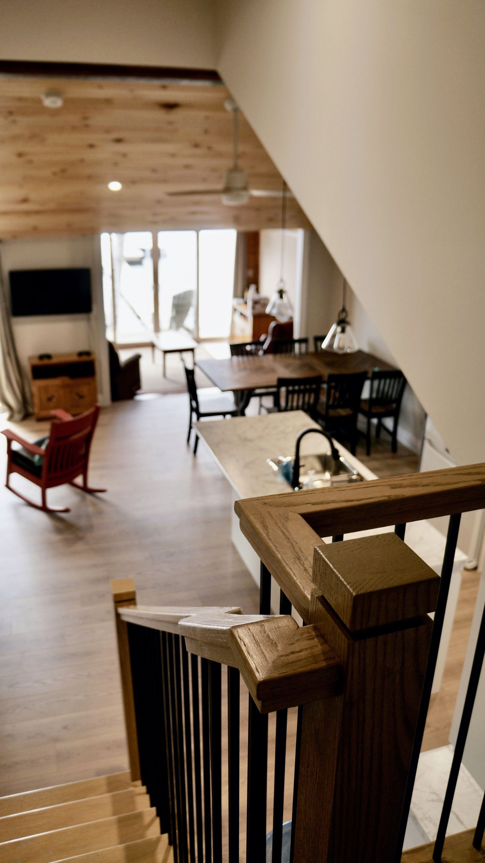 Beautiful custom cottage renovation of the living area