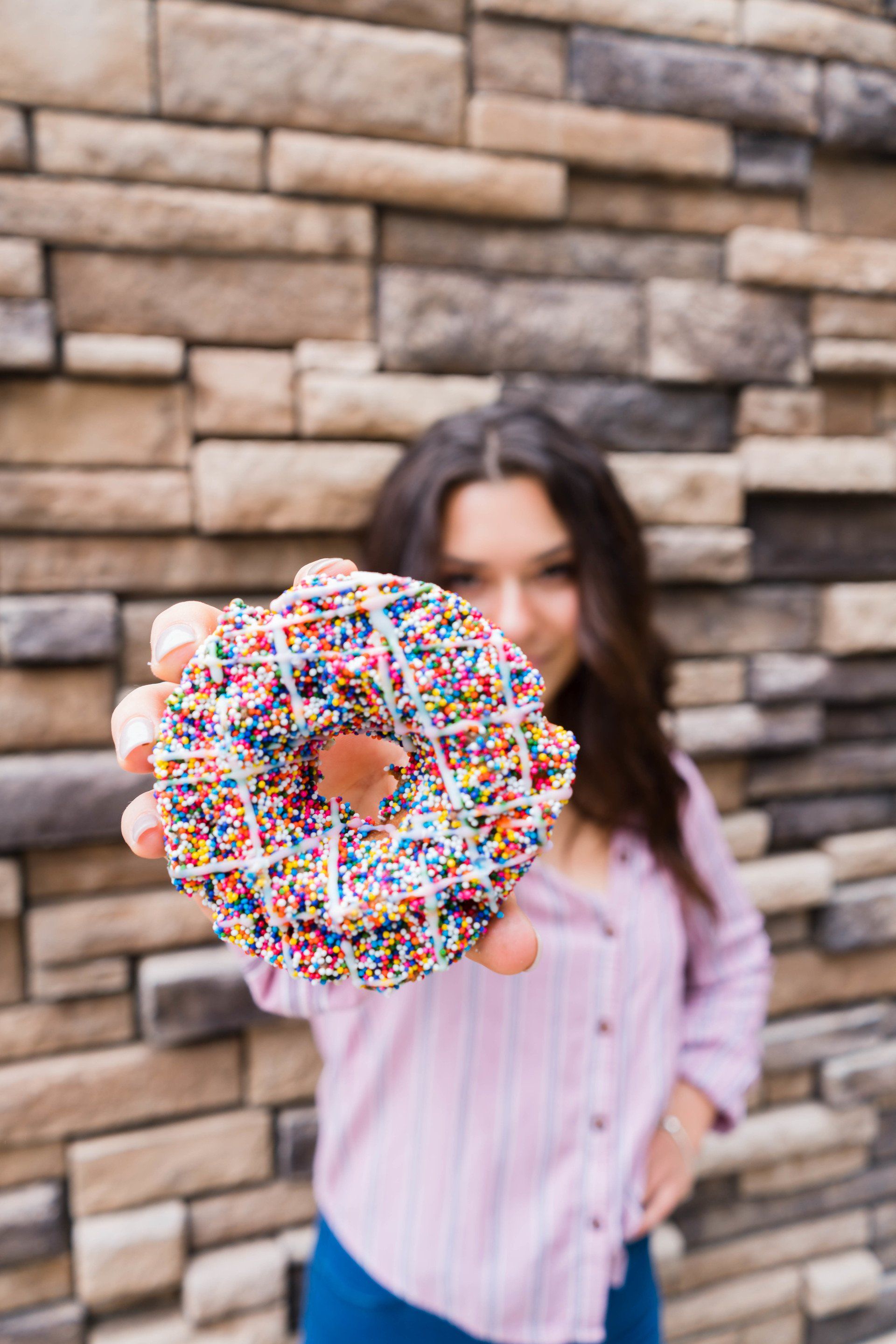 Girl Holding Donut
