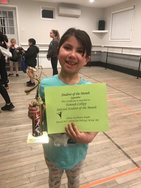 Student of The Month — Bensalem, PA — Ginny Lee Dance Studio