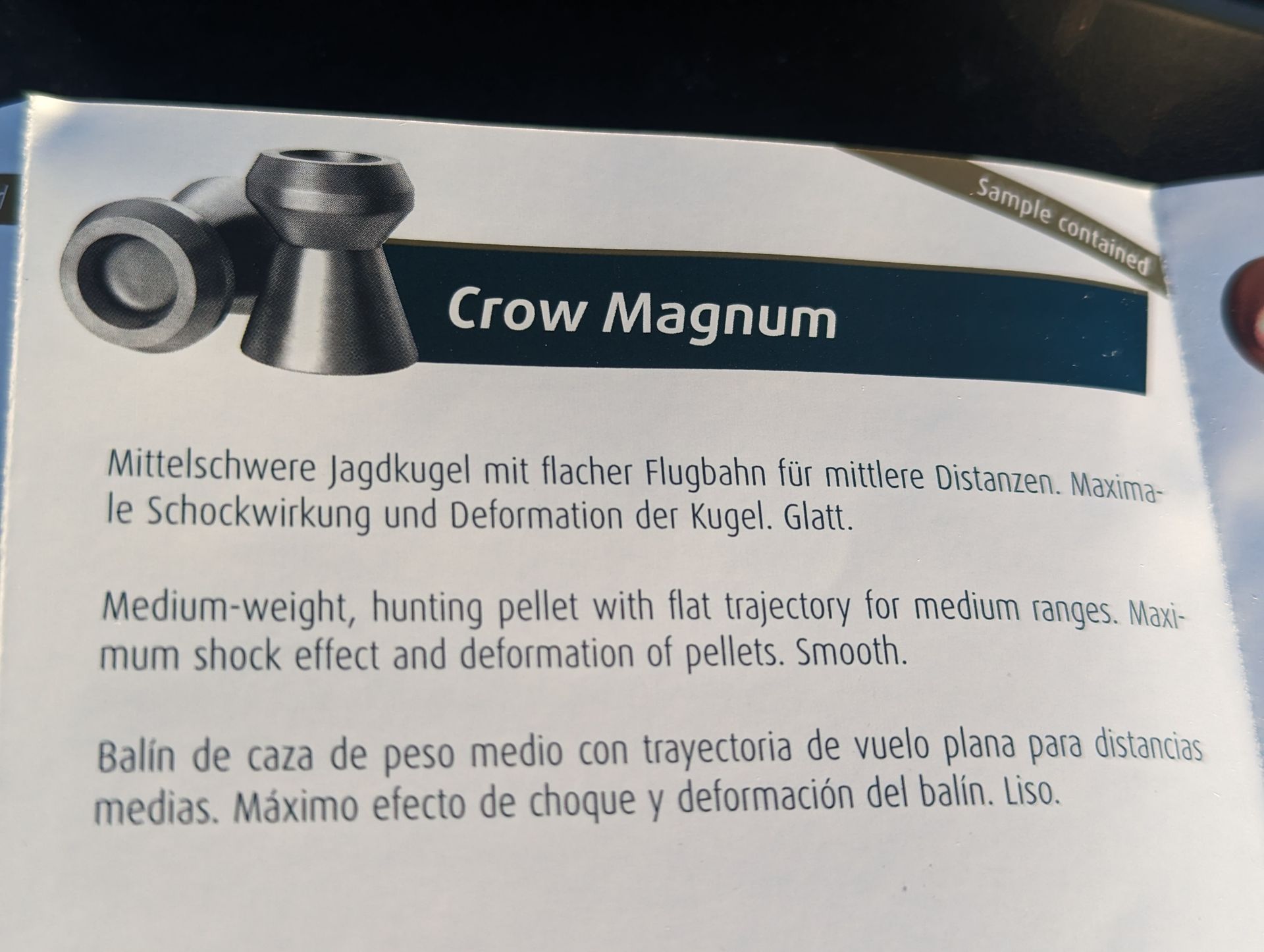 H&N crow magnum pellet test