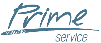 Logo per Prime Piaggio Service, con la scritta 