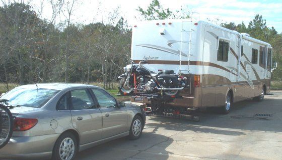 Cruiserlift Rv Motorcycle Lift For Class-A Diesel Pusher