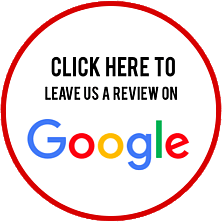 Red circle with text 