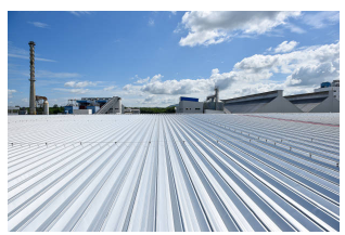 Closeup of Metal Roof Recently Installed by a Commercial Roofing Contractor | Livonia, MI 