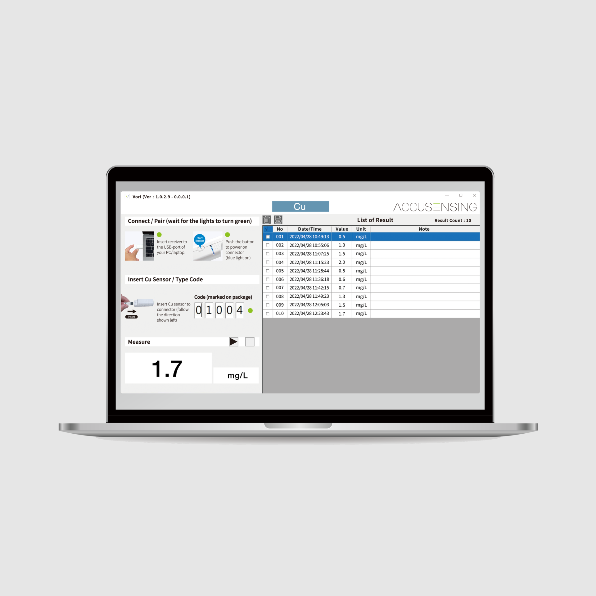 VORI Water Quality Testing Software – Replaces Traditional Water Quality Detectors