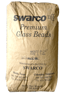 Microesfera de vidrio marca Swarco en Guatemala. Microesfera de vidrio.