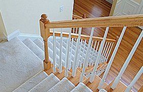 Standard staircase newels