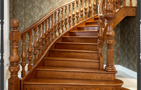 Staircase spindle supply