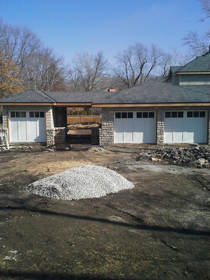 Garage Installation in Progress — Shawnee, KS — Goodwin Garage Door, LLC.