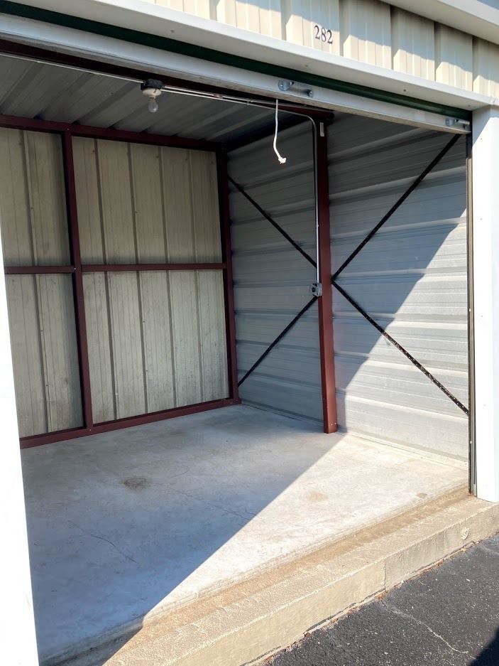 Open Garage Door — Greenville, NC — Carolina Mini Storage