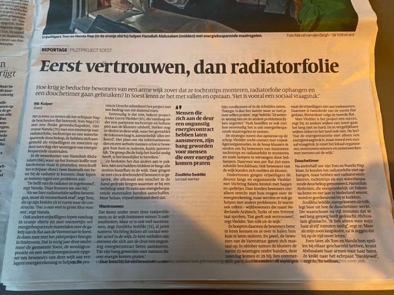 Een mooi artikel in de Volkskrant over hoe verduurzaming eigenlijk een sociaal vraagstuk is.