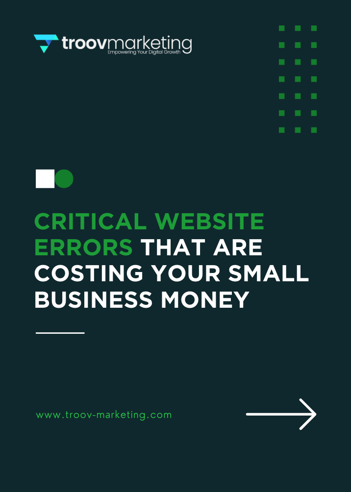 7 mistakes small businesses make with their website value handout. 