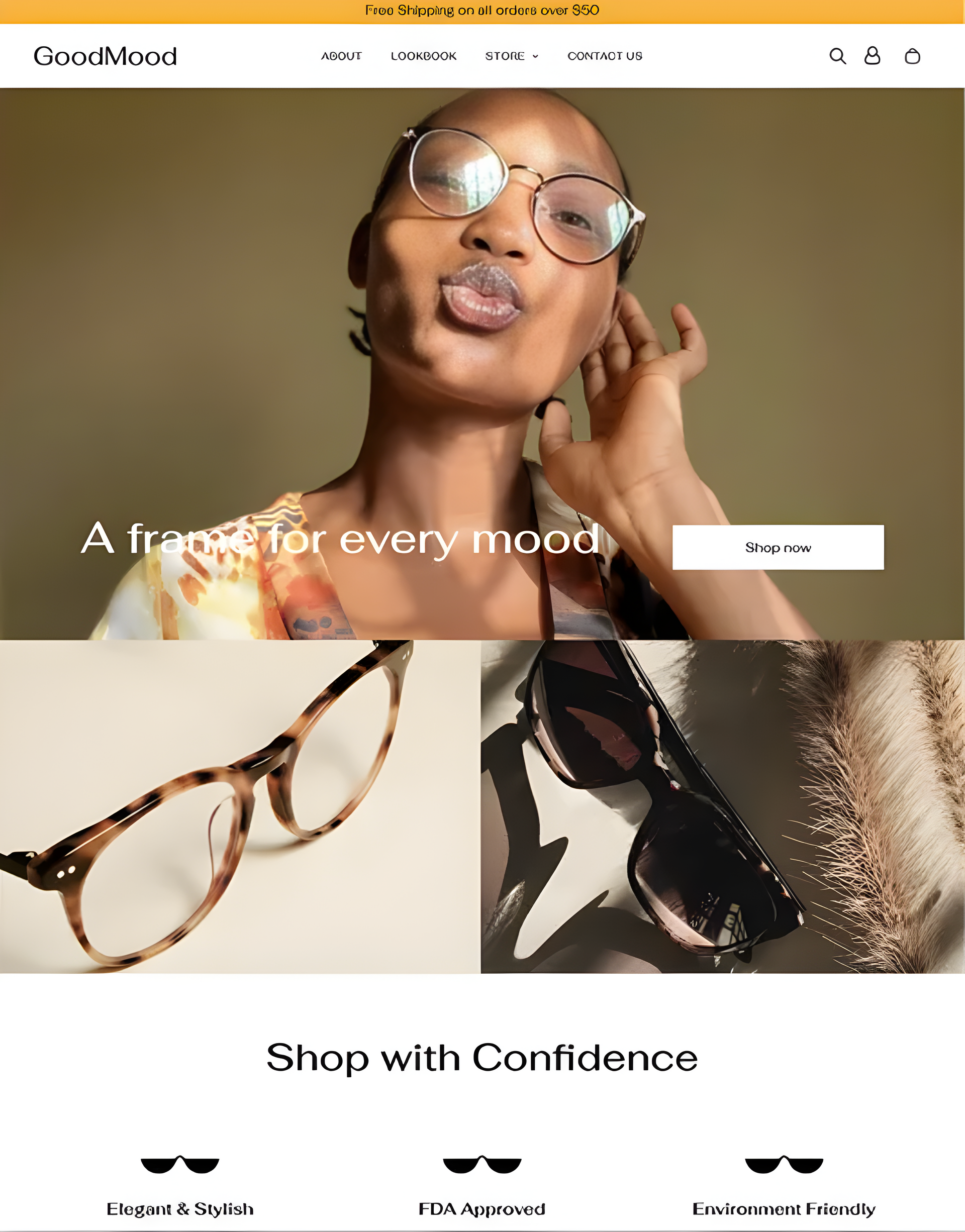Woman wearing glasses, pouting. Text reads 