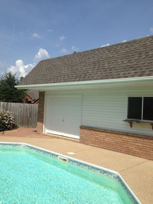 room beside pool