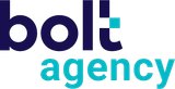 Bolt Agency logo: dark blue 