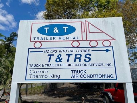 Business Sign Board — Jacksonville, FL — Truck & Trailer Refrigeration Service Inc.