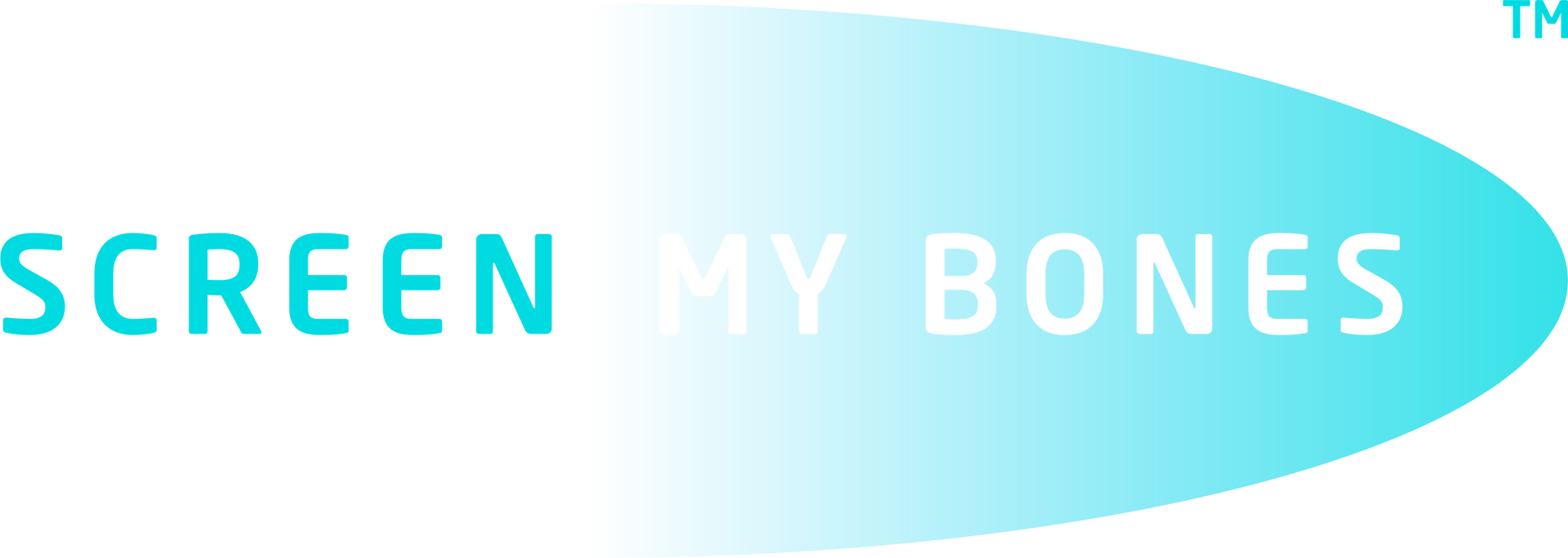 A logo for a company called bones with a blue and green swirl.