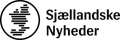 Logo for Sjællandske Nyheder med et stiliseret kort over Sjælland inden for en cirkel og tekst.