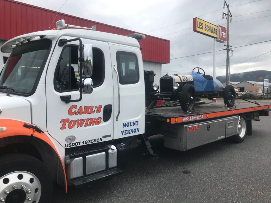 Vintage Car Loaded On The Truck — Sedro Woolley, WA — Carl's Towing