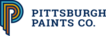 Logo for Pittsburgh Paints Co. featuring a stylized letter 