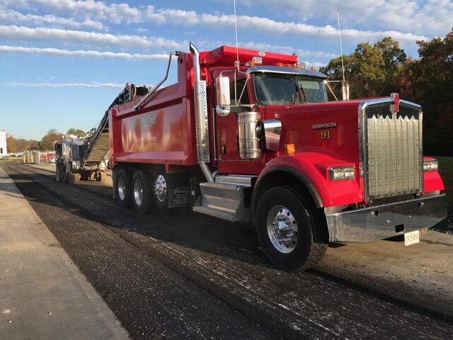 Asphalt Paving Using Truck — Baltimore, MD —  E Cooper Contracting