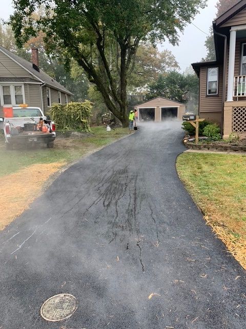Asphalt Paving Using Truck — Baltimore, MD —  E Cooper Contracting