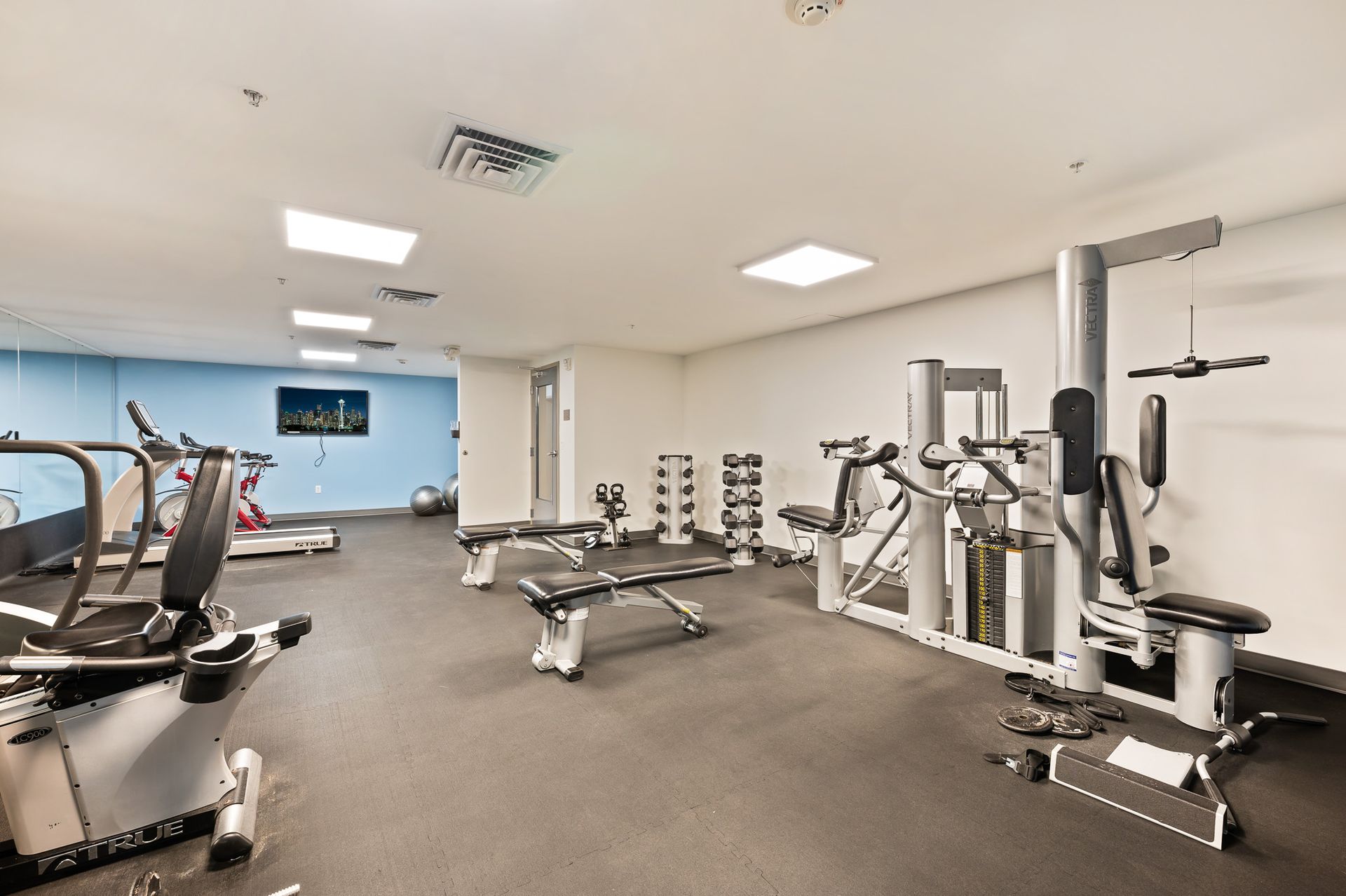 Photo of the gym featuring various equipment