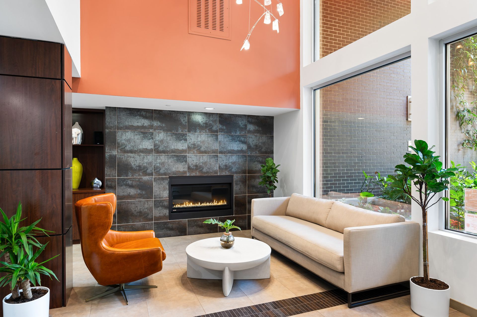 Photo of the lobby seating area