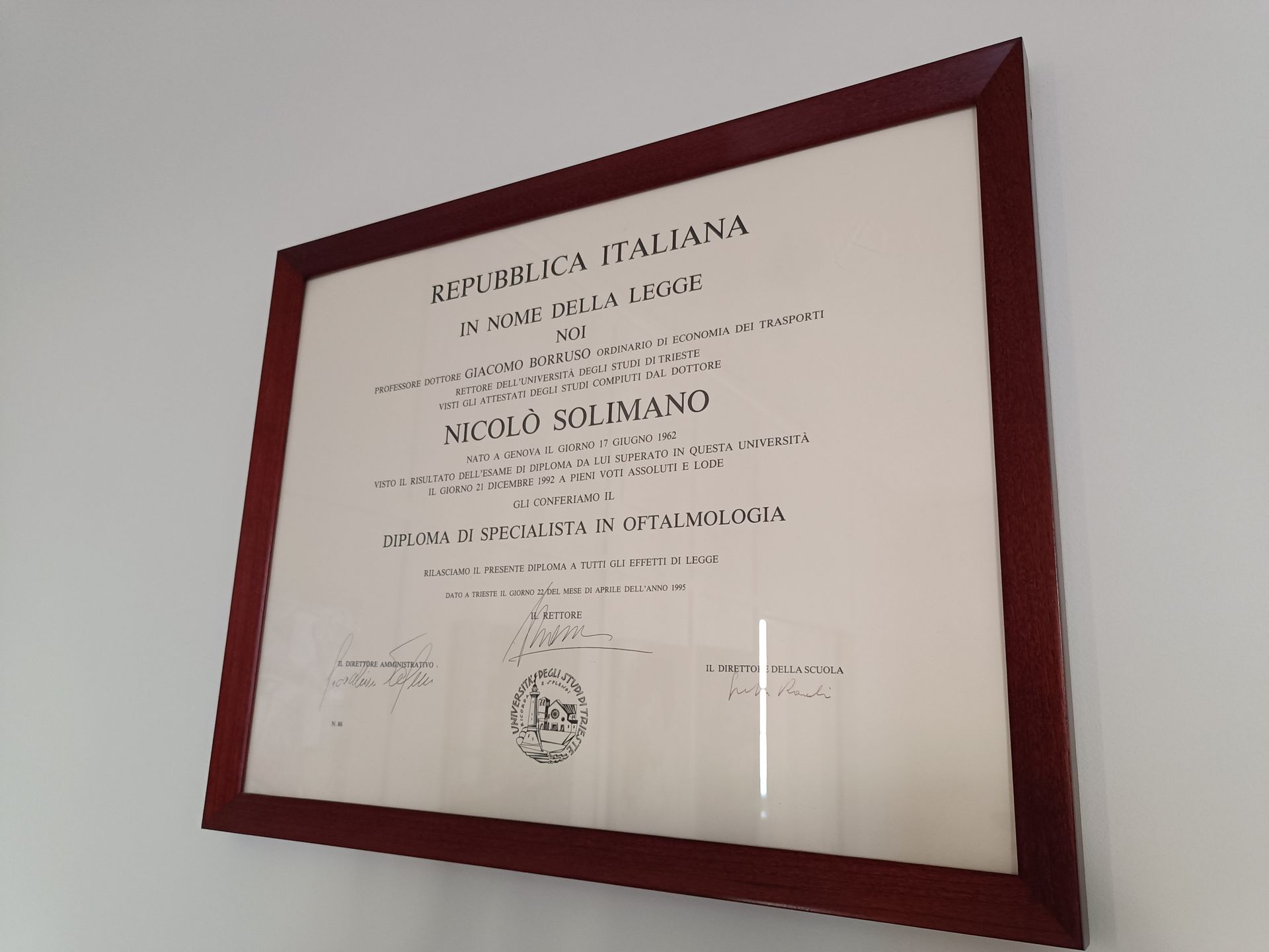 dr nicolò solimano trieste