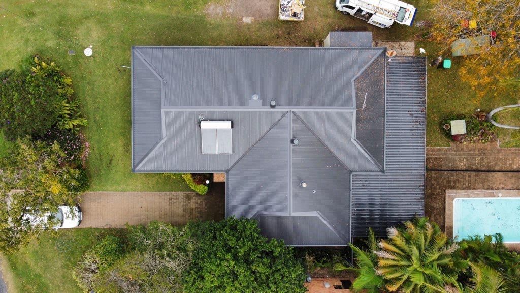 The roof of a home in Port Macquarie NSW