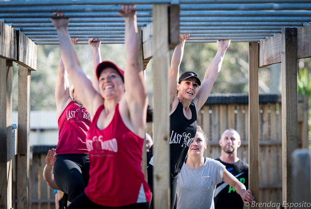 group at monkey bars