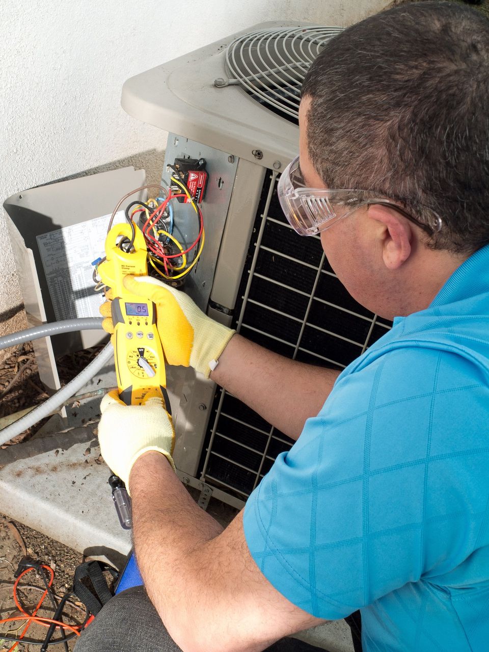 HVAC Repair with Customer — Berlin, NJ — B & B Air Conditioning & Heating, Inc.