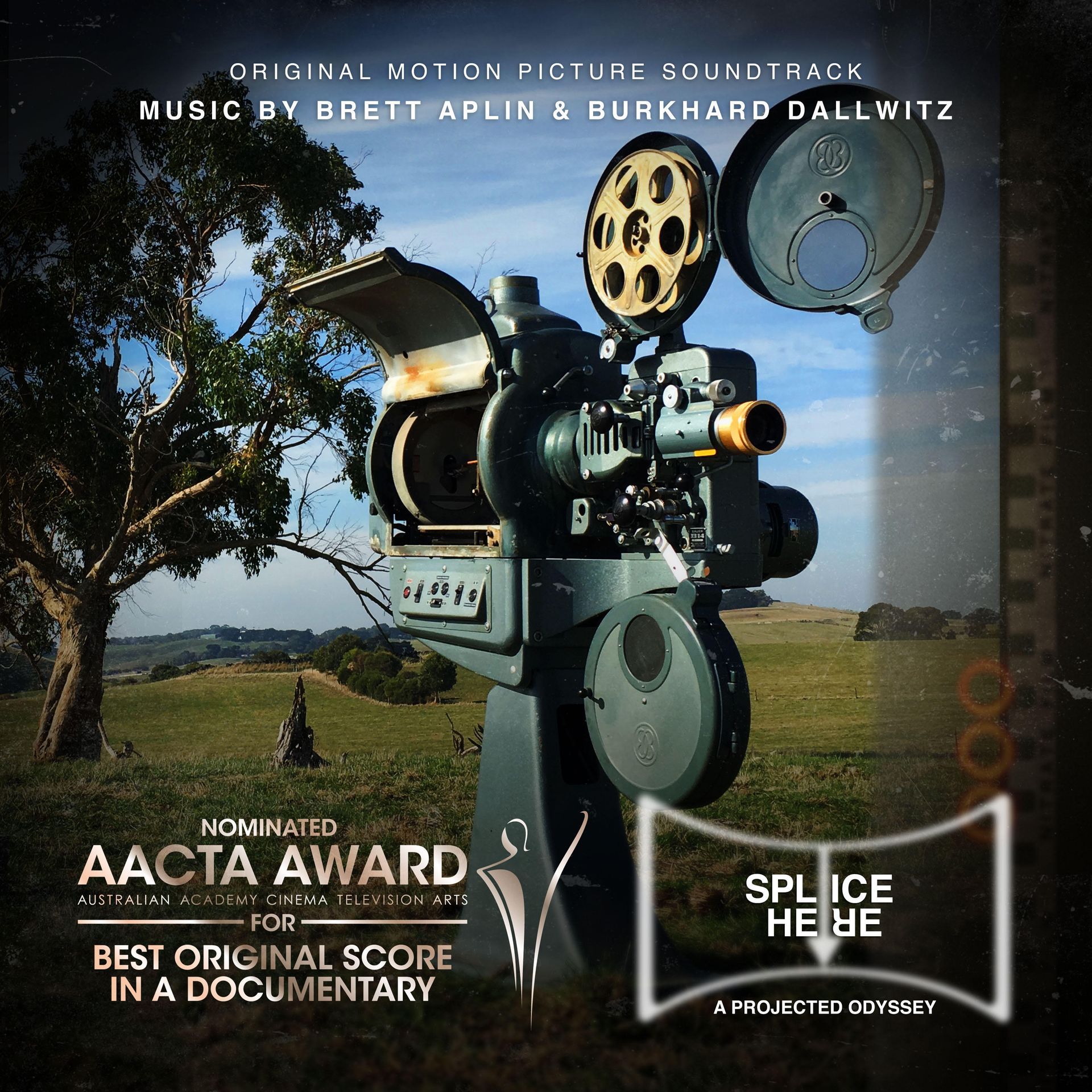 a poster for a projected odyssey which won the aacta award for best original score in a documentary