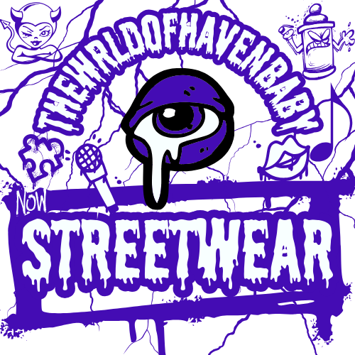 THEWRLDOFHAVENBABY PURPLE T-SHIRT LOGO