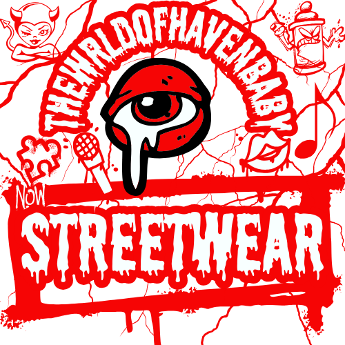 THEWRLDOFHAVENBABY RED LOGO T-SHIRT