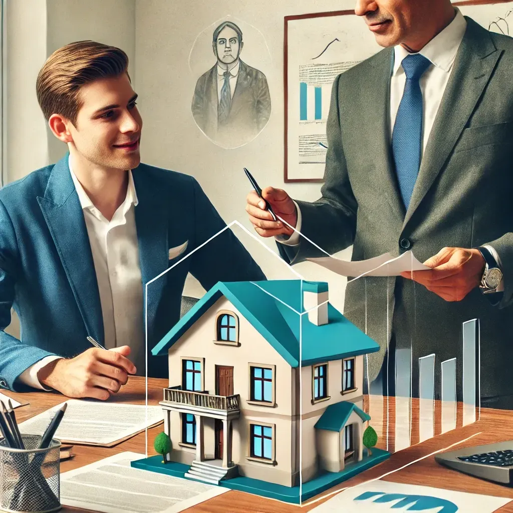 Real estate legal consultation in Mexico with professionals reviewing documents.