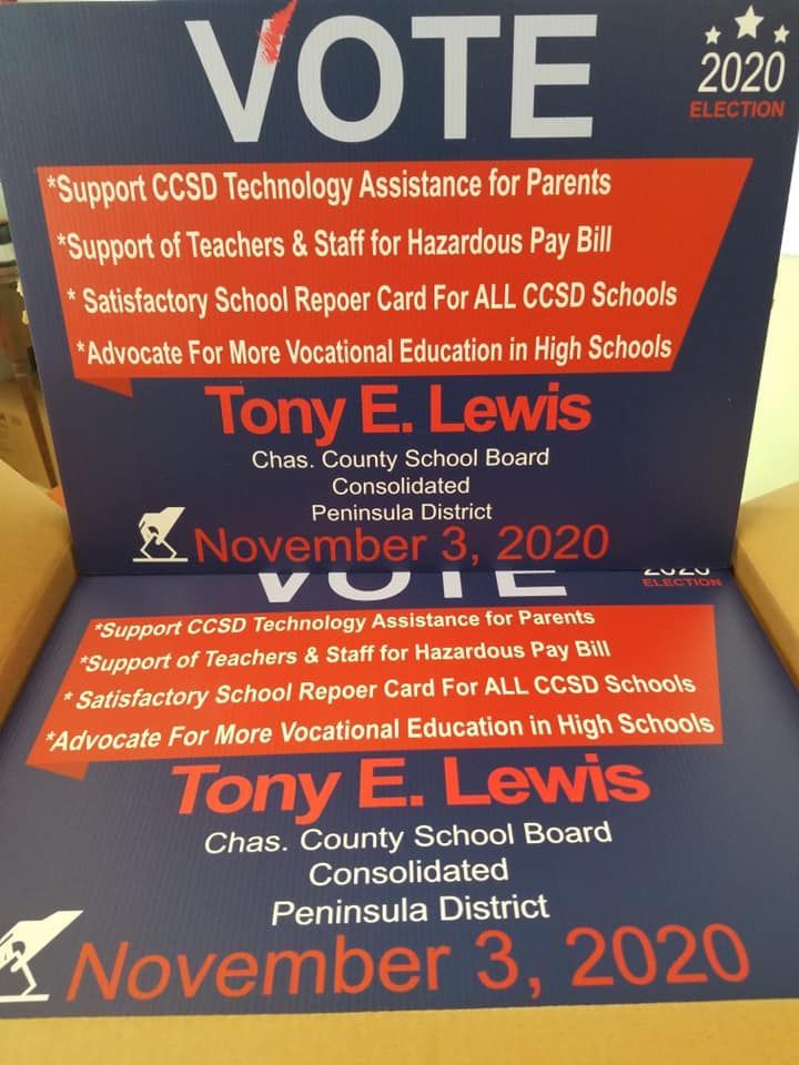 A sign that says vote november 3 2020 on it