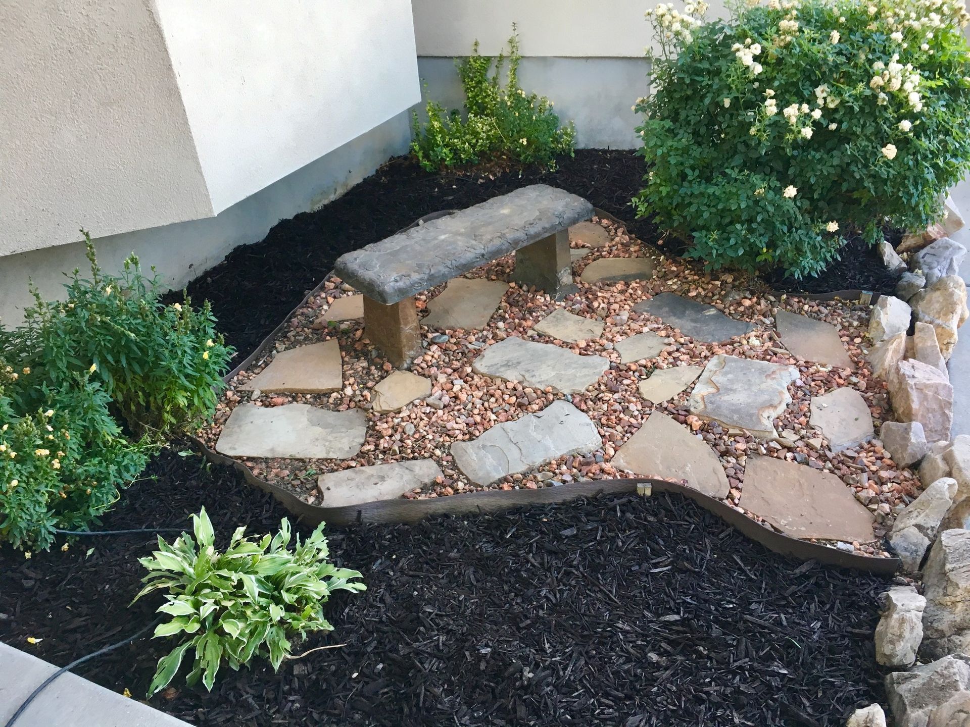 Landscaped Flowerbed — Northeast OH — Believeland Landscaping and Snow Removal