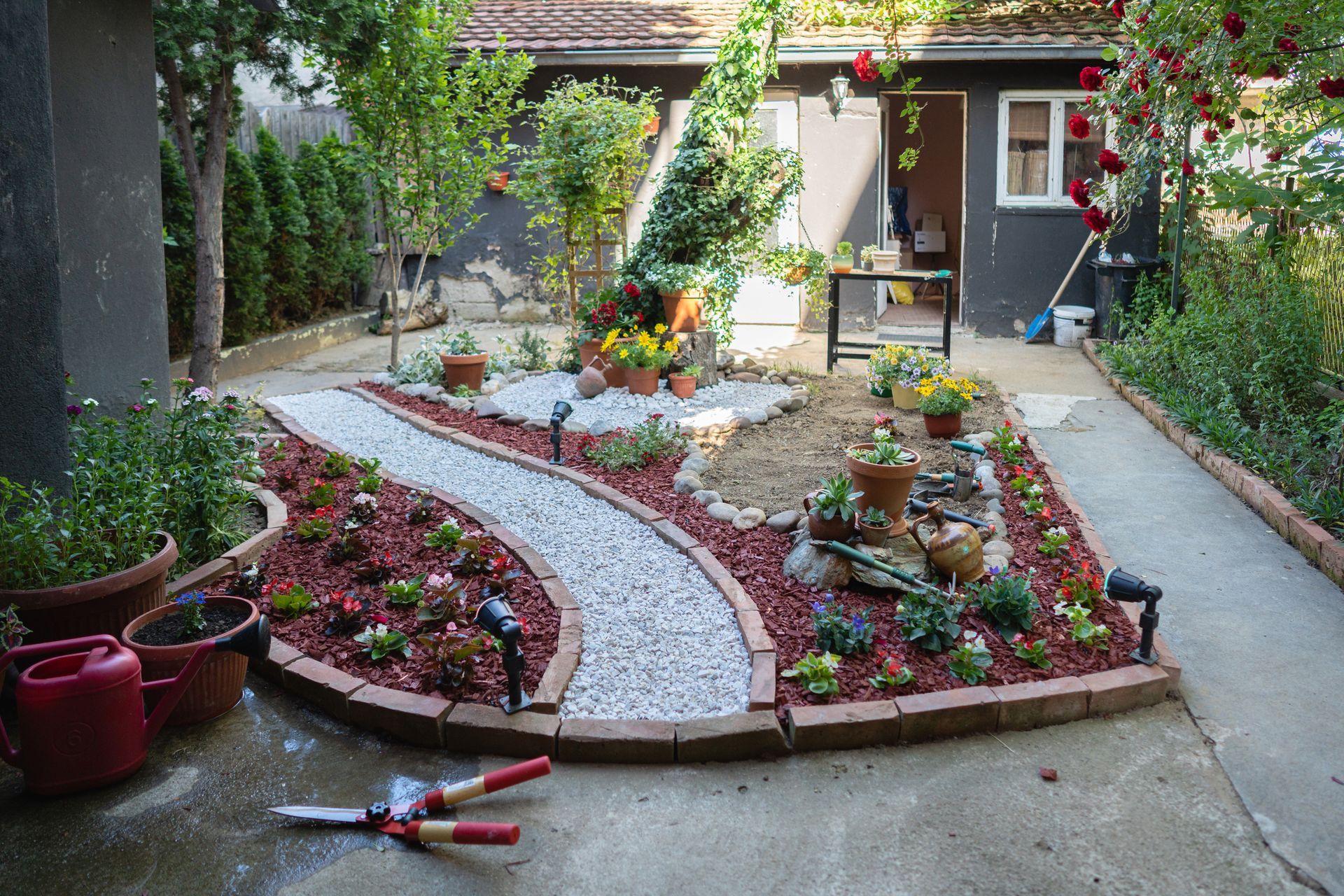 Small Garden in the Backyard — Northeast OH — Believeland Landscaping and Snow Removal