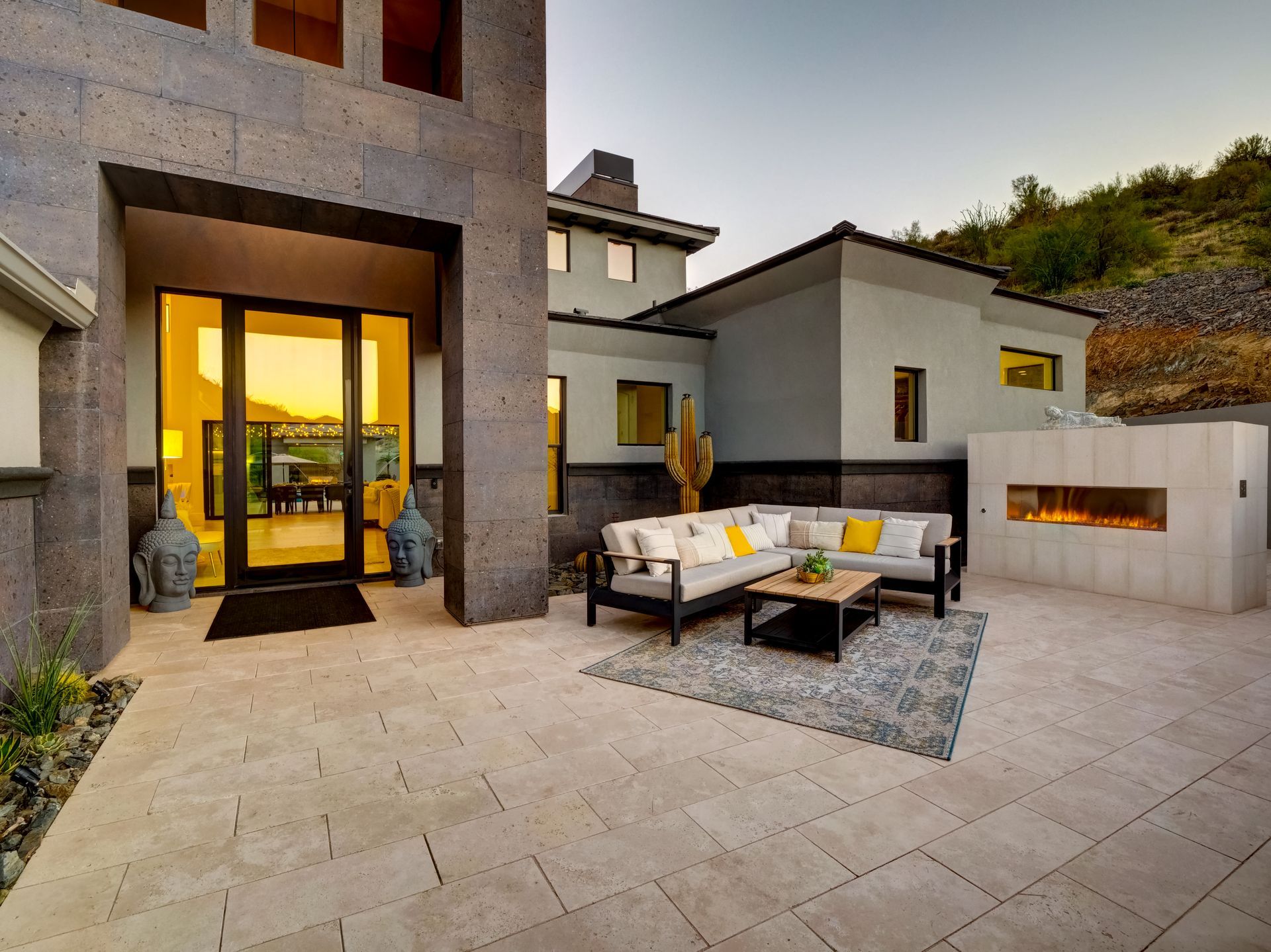 Dramatic mountain and desert views and luxury in gated community