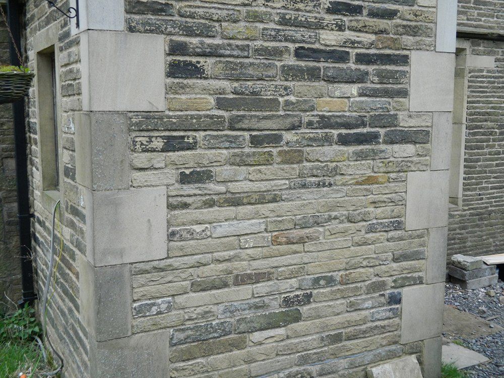 stacked stone slabs