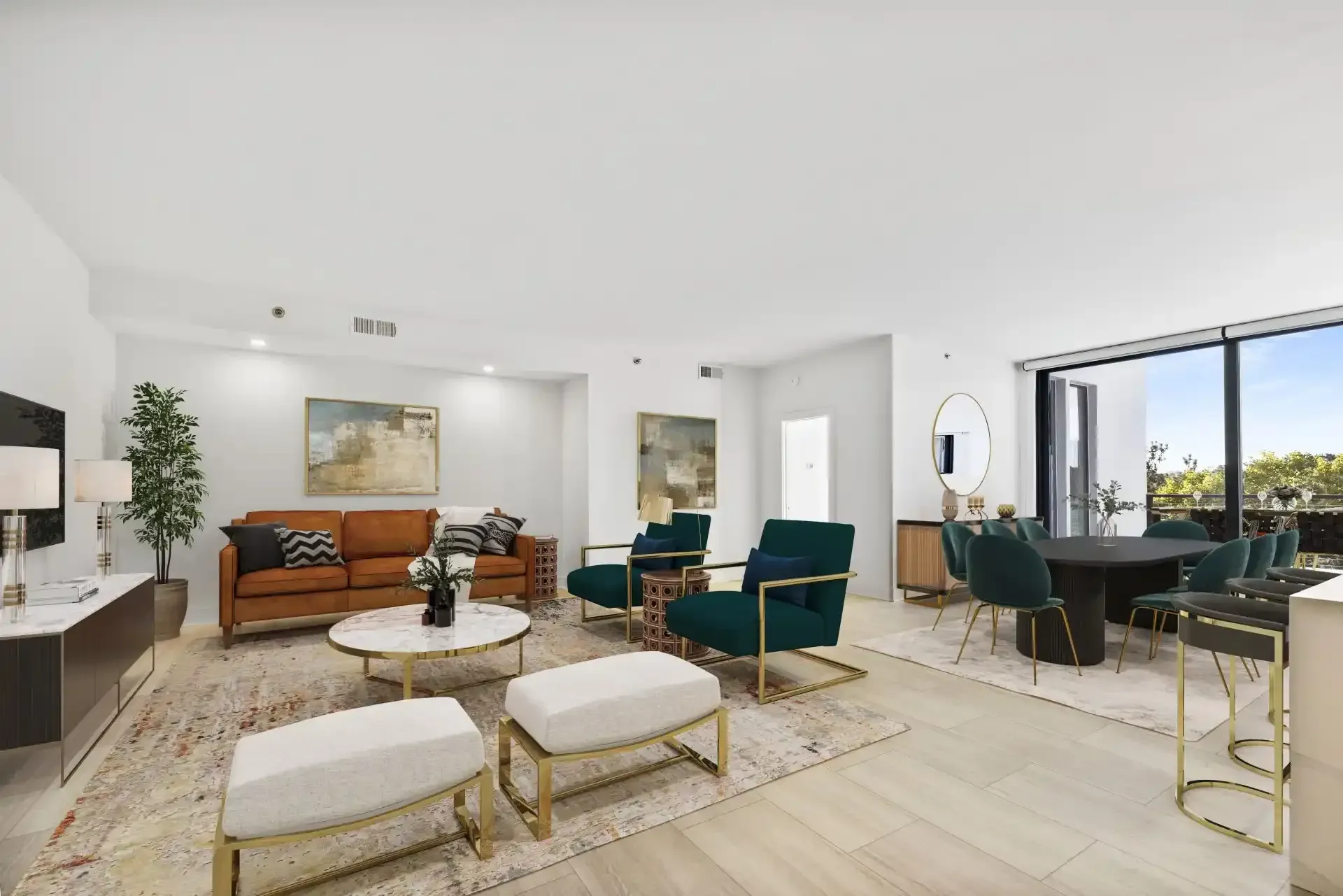 Living Room at Ilion Apartments in Marietta, GA.