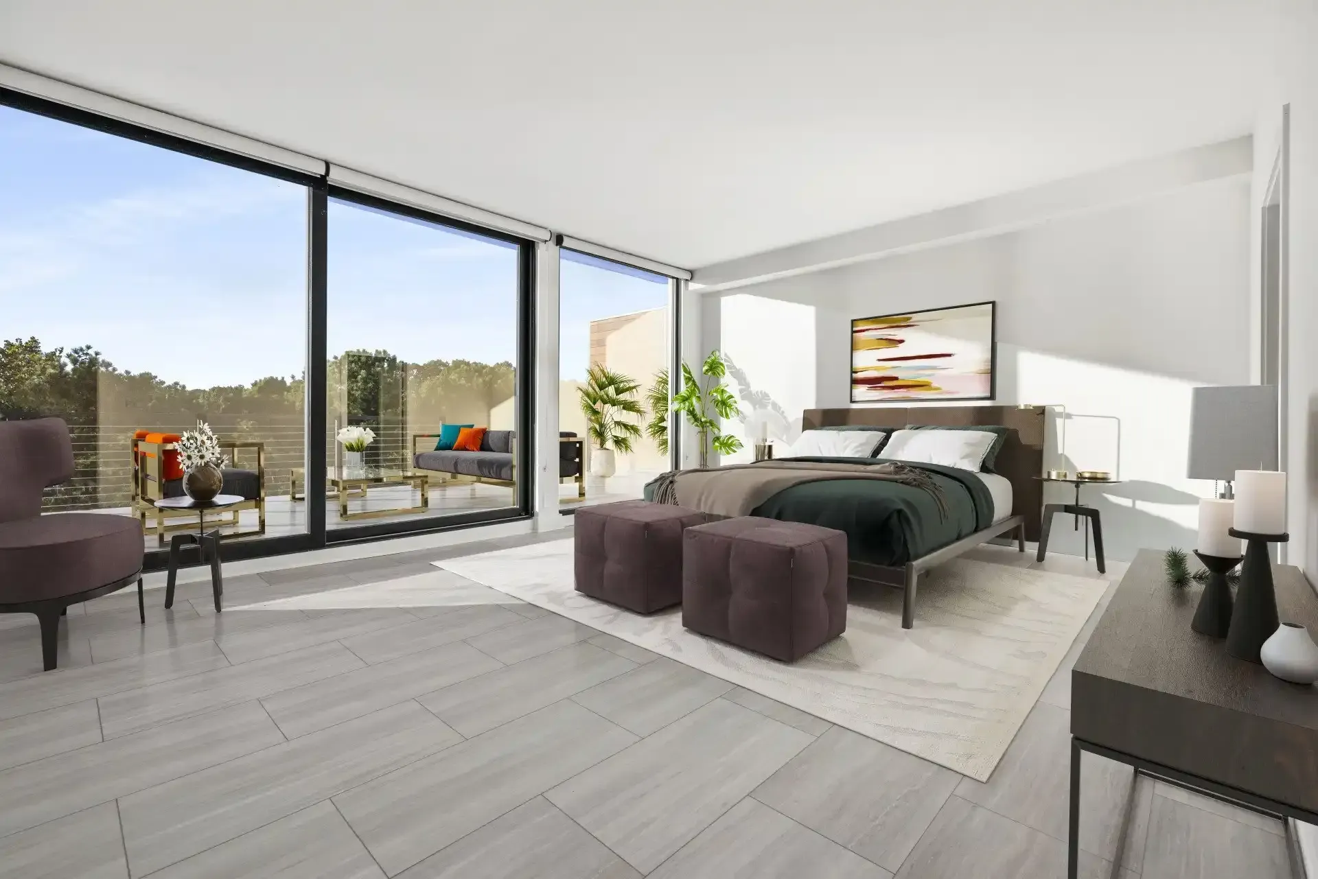 Spacious Bedroom at Ilion Apartments Marietta, GA.