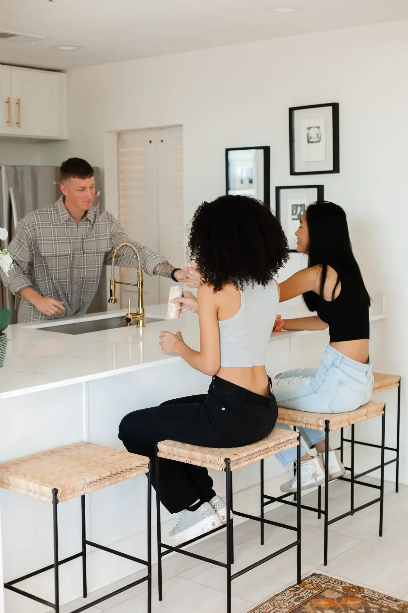 Residents Talking at Ilion Apartments.