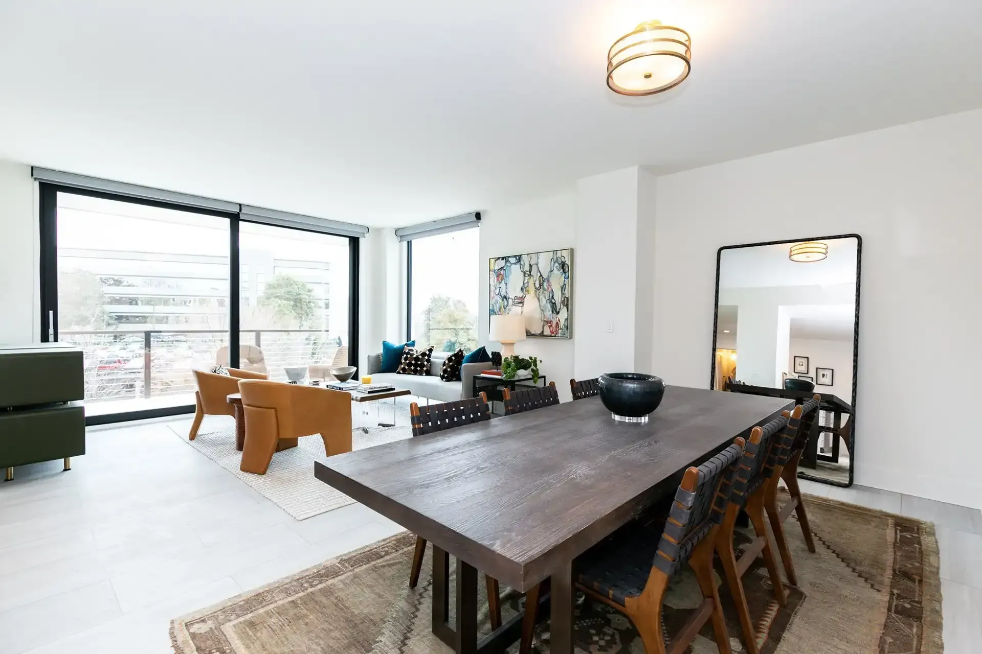 Living Room and dining area at Ilion Apartments in Marietta, GA.