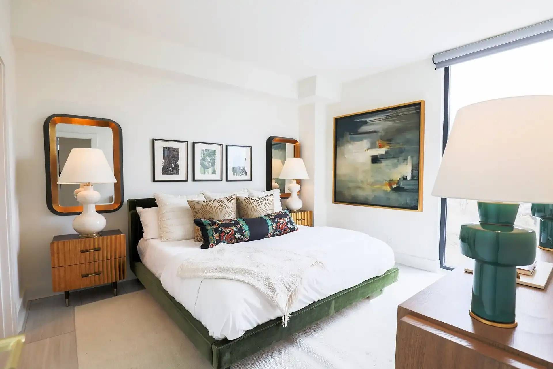 Luxury bedroom at Ilion Apartments Marietta, GA.