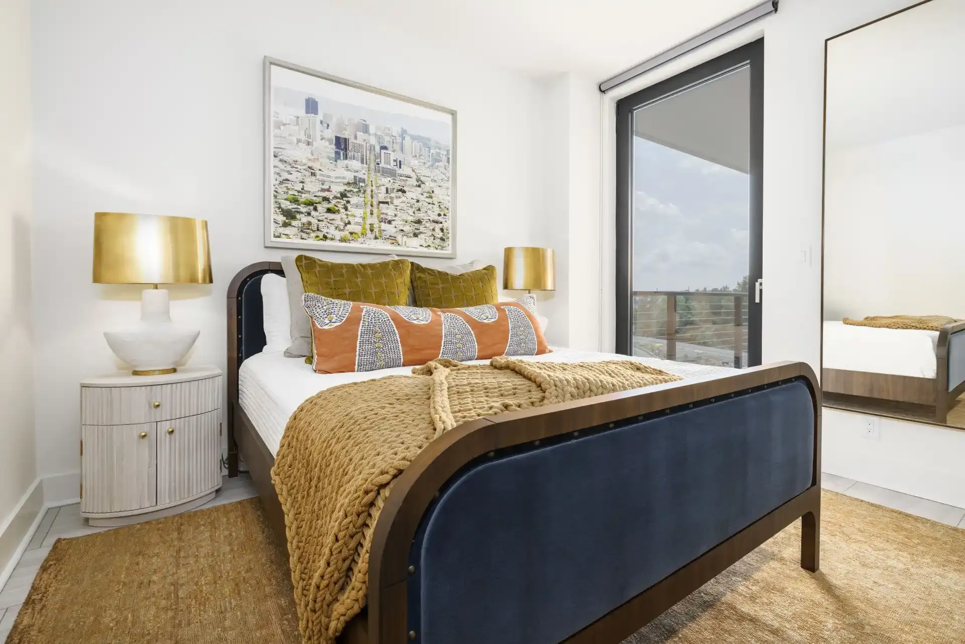 Bed at Ilion Apartments in Marietta, GA.