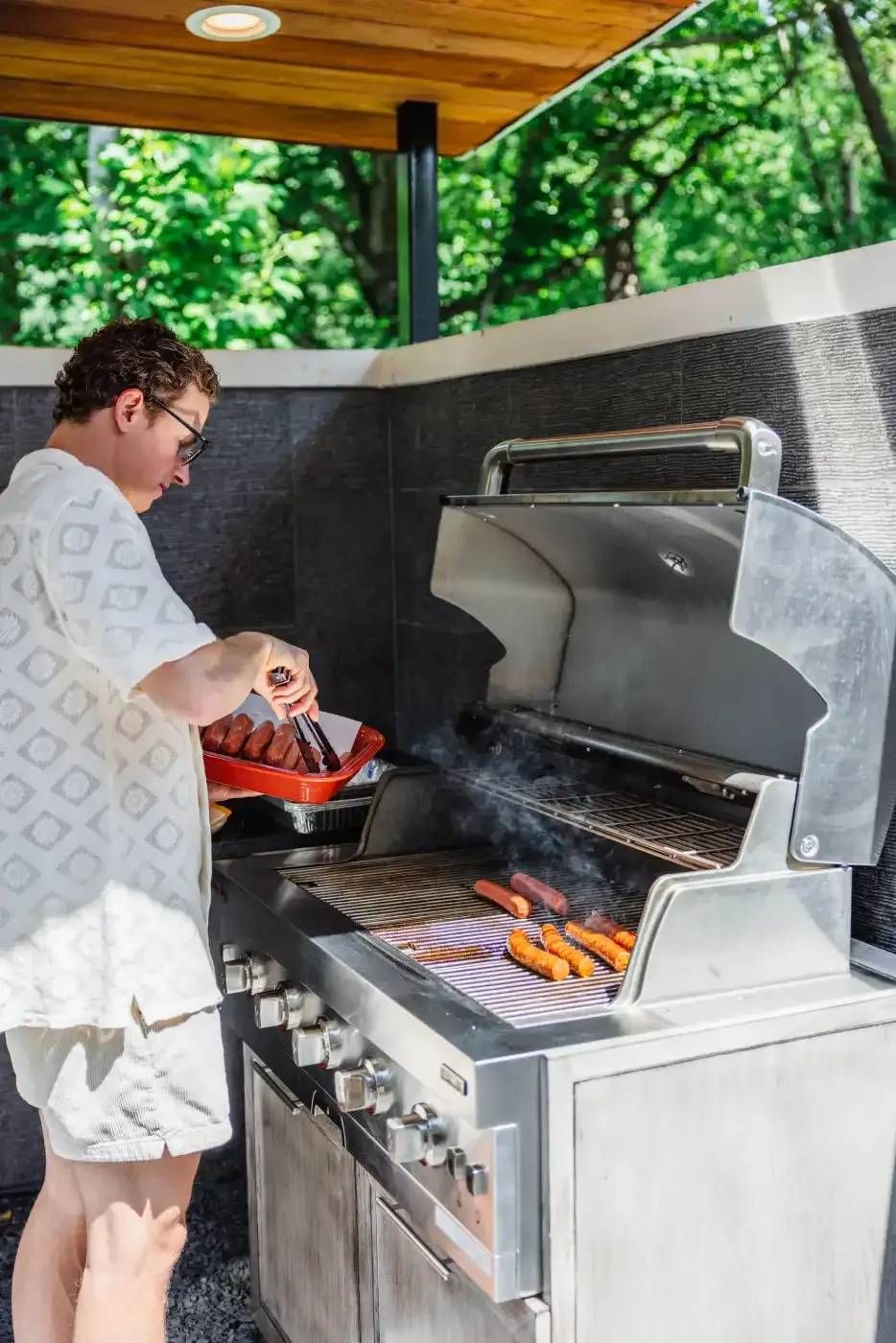 Residents Barbecuing at Ilion Apartments Marietta, GA.