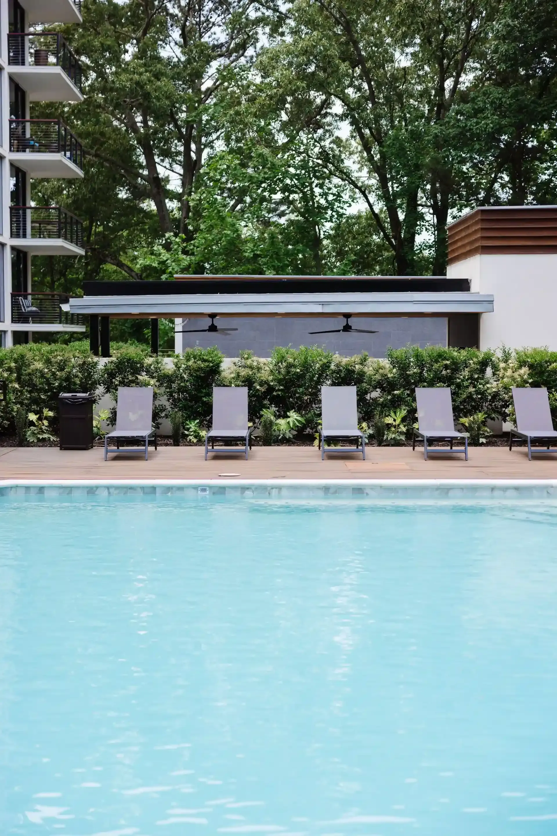 Pool with Lounge Chairs at Ilion Apartments Marietta, GA.
