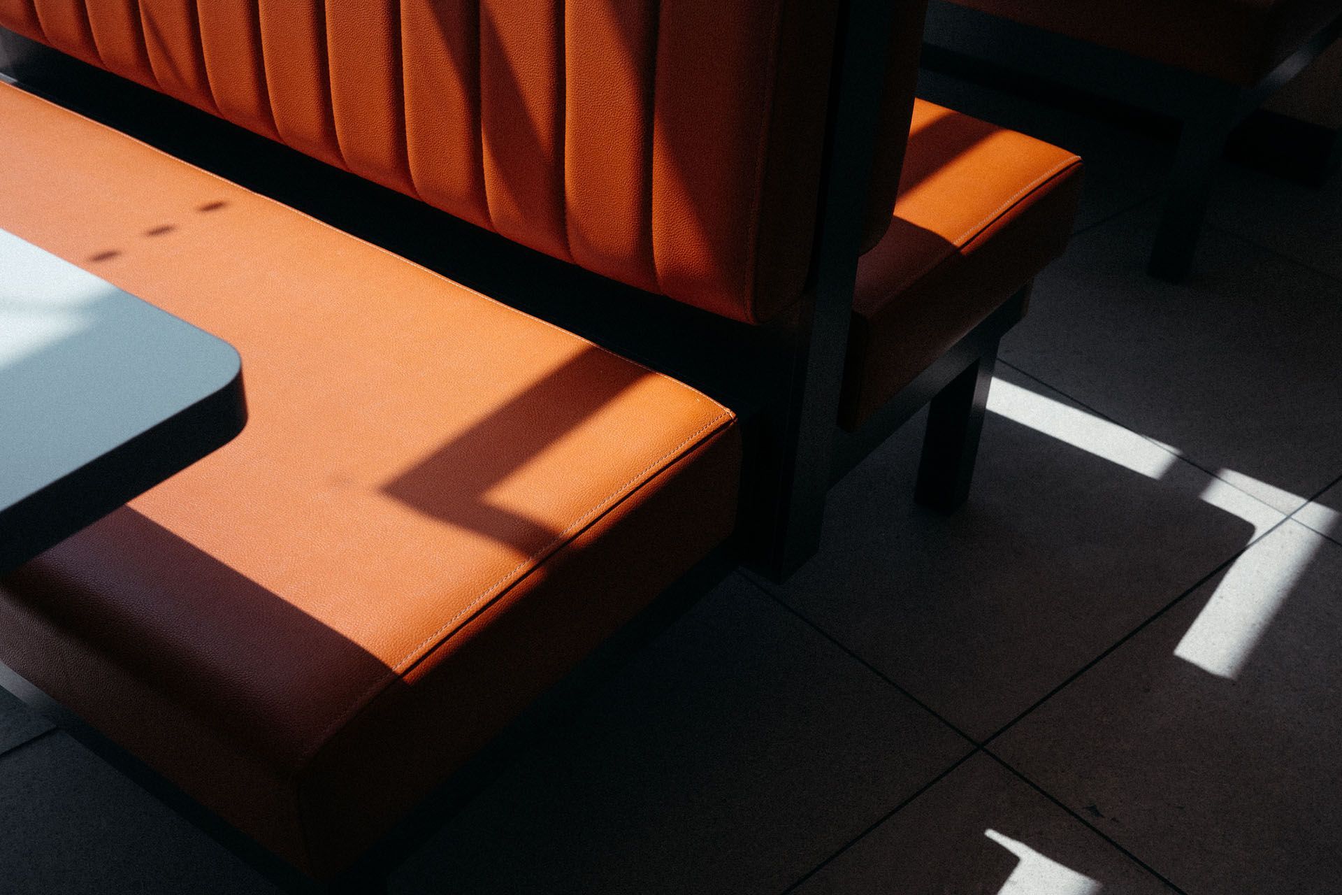 Leather Booth Seat — Colorado Springs, CO — Clifford's Upholstery Inc